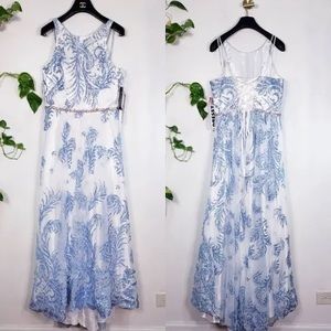 NWT Cachet Shimmer Sparkle Tulle Ball Gown M L